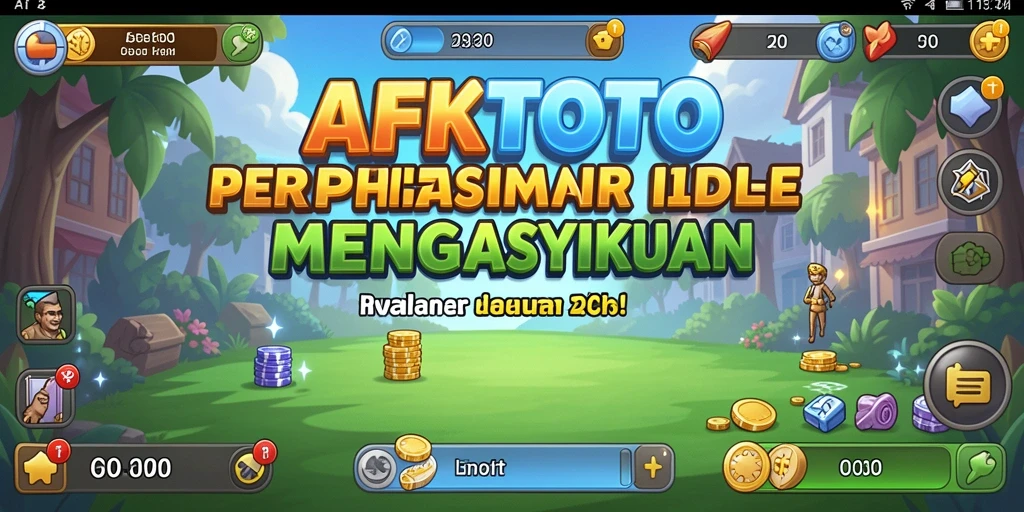 Screenshot gameplay AFKTOTO yang menunjukkan antarmuka permainan Idle.