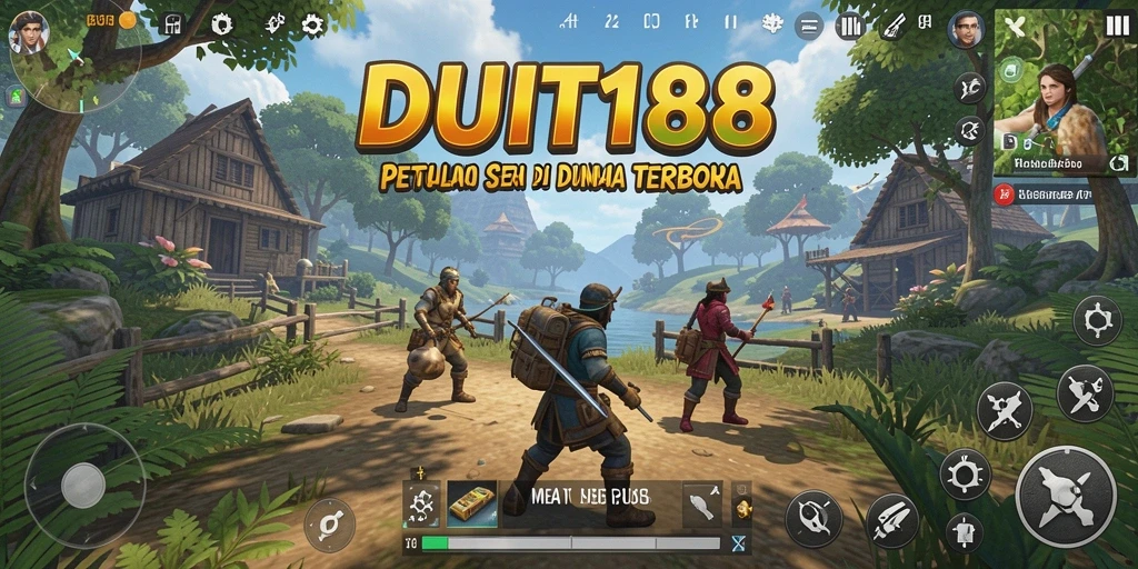 Tampilan gameplay seru dalam dunia terbuka di DUIT188.