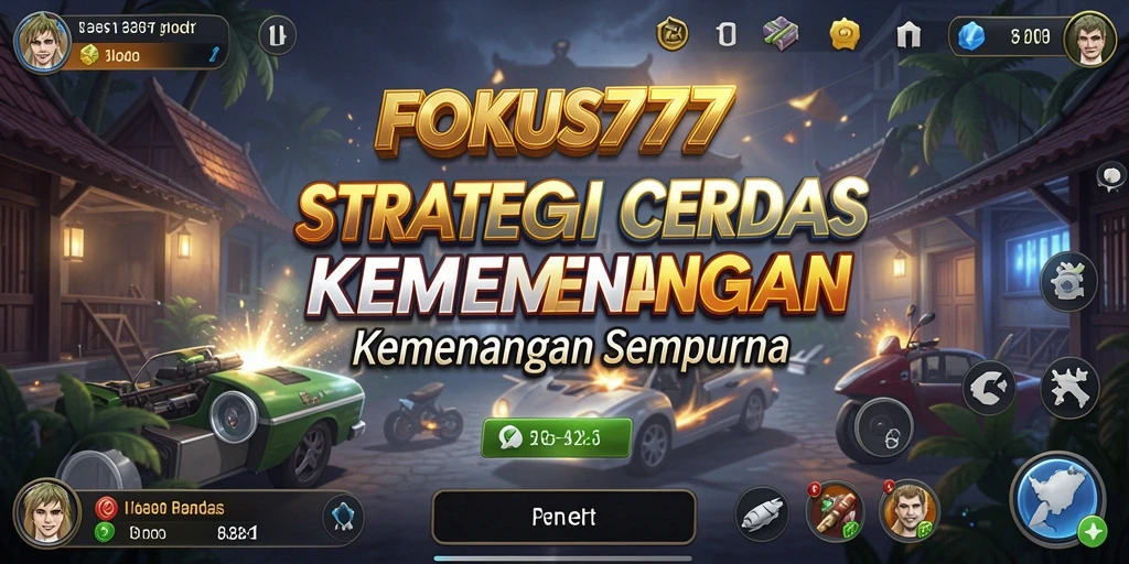 Screenshot utama FOKUS777 menampilkan aksi strategi yang menegangkan.