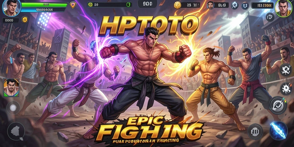 Tangkapan layar HPTOTO menampilkan aksi pertarungan yang mendebarkan.