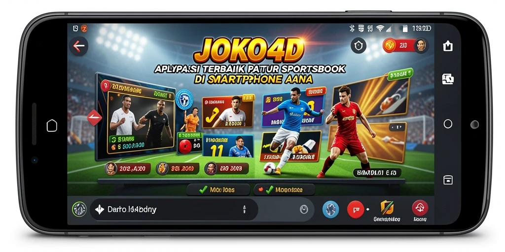 Tampilan screenshot JOKO4D yang menampilkan fitur taruhan olahraga.