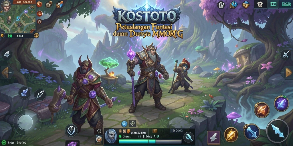 Tampilan gameplay KOSTOTO yang mendebarkan di dunia MMORPG.