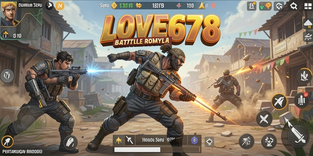 Gameplay intens di arena pertempuran LOVE678.