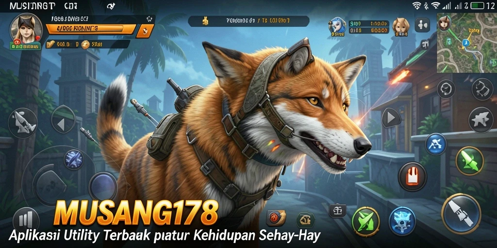 Tangkapan layar utama MUSANG178 menampilkan beragam fitur aplikasi Utility.