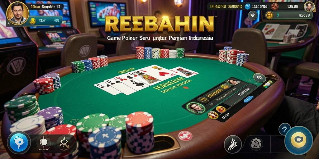 Screenshot gameplay poker di REBAHIN dengan tampilan menarik.