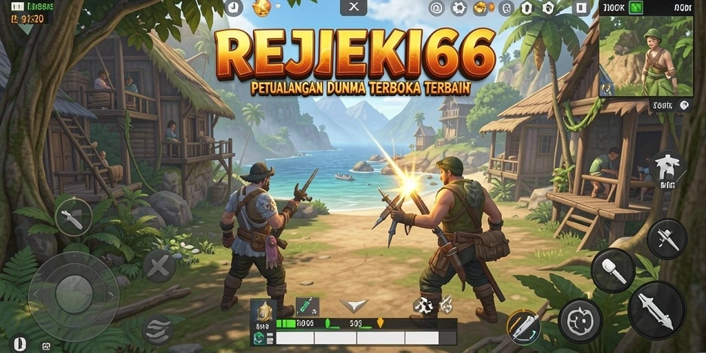 Tampilan gameplay <strong>REJEKI66</strong> yang menakjubkan di dunia terbuka.