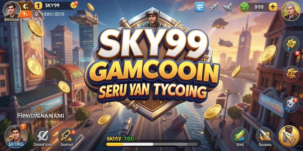 Tampilan gameplay SKY99 yang menarik dengan elemen Tycoon.