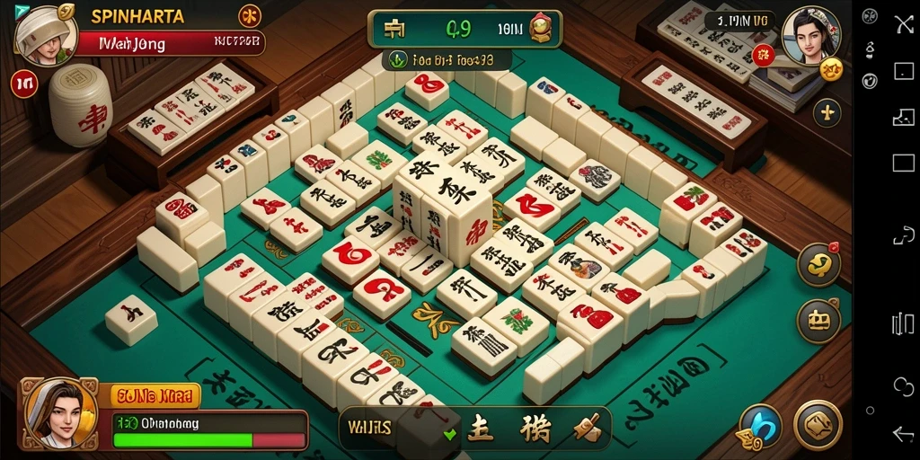 Tampilan gameplay menantang di SPINHARTA dengan grafis yang menarik.